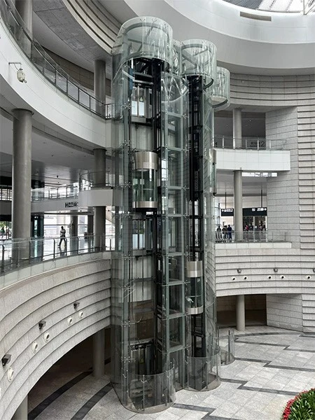 Shopping mall glass elevator Shopping mall glass elevator